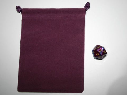 Chessex Suedecloth Dice Bags R/purple