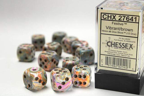 Chessex 16mm d6 Festive Vibrant
