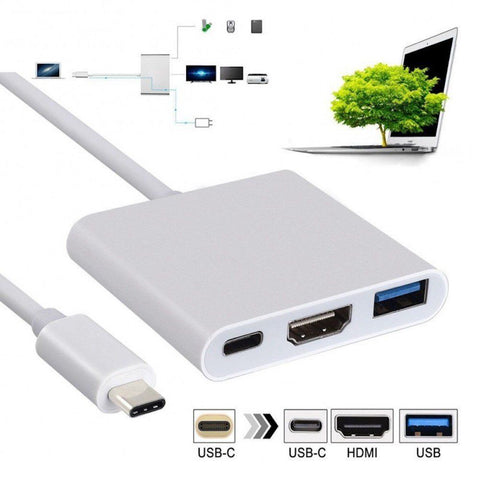 USB-C TO HDMI USB3 USB-C PASSTHROUGH