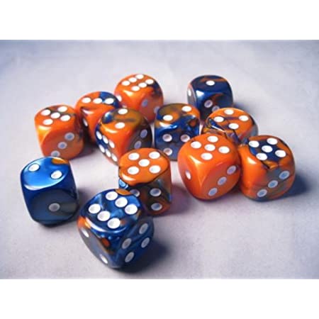 Chessex 16mm d6 Blue-Orange w/white
