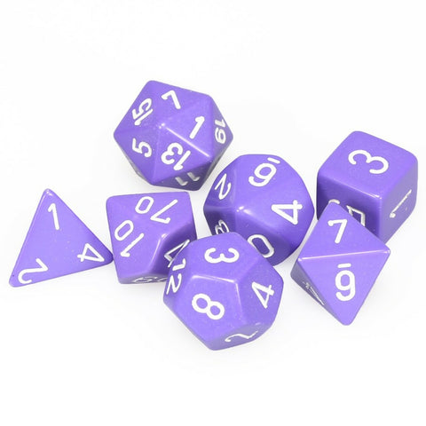 Chessex Opaque Dice Light Purple w/white